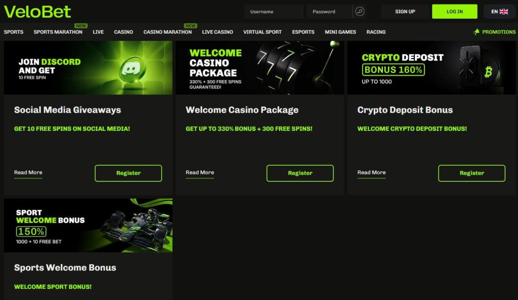 velobet casino bonuses